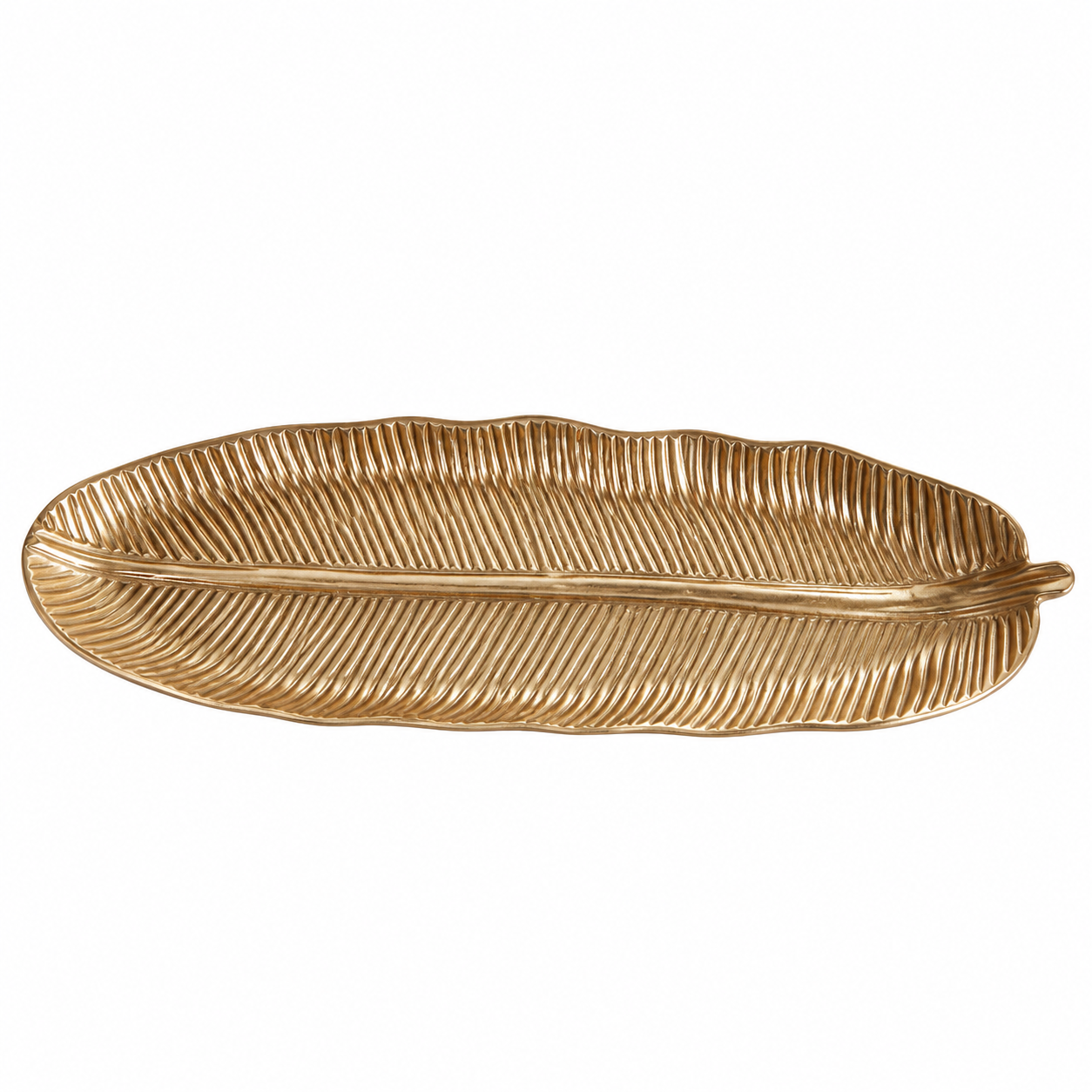 Platón Hoja de Palma Dorado – Galerías el Triunfo
