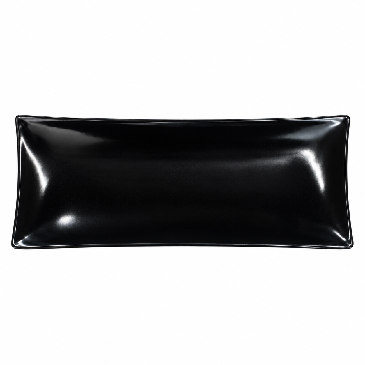 Platón Rectangular de Melamina Negra – Galerías el Triunfo