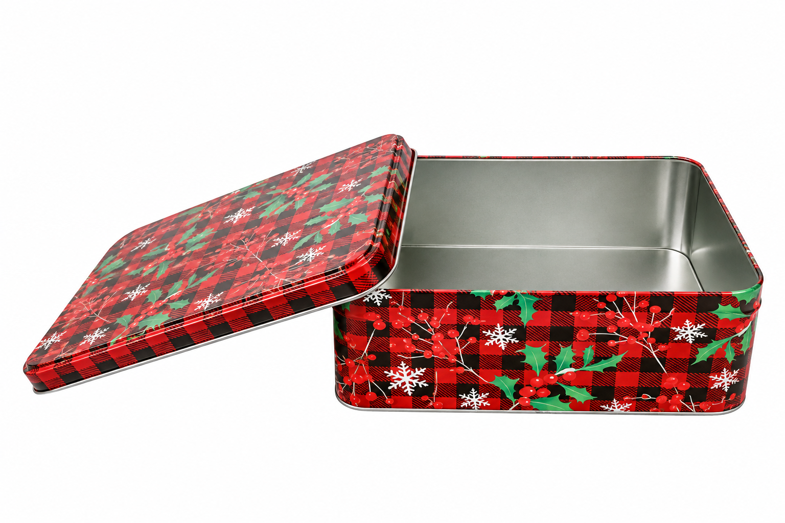 Caja Rectangular “Navidad Tartán” – Galerías el Triunfo