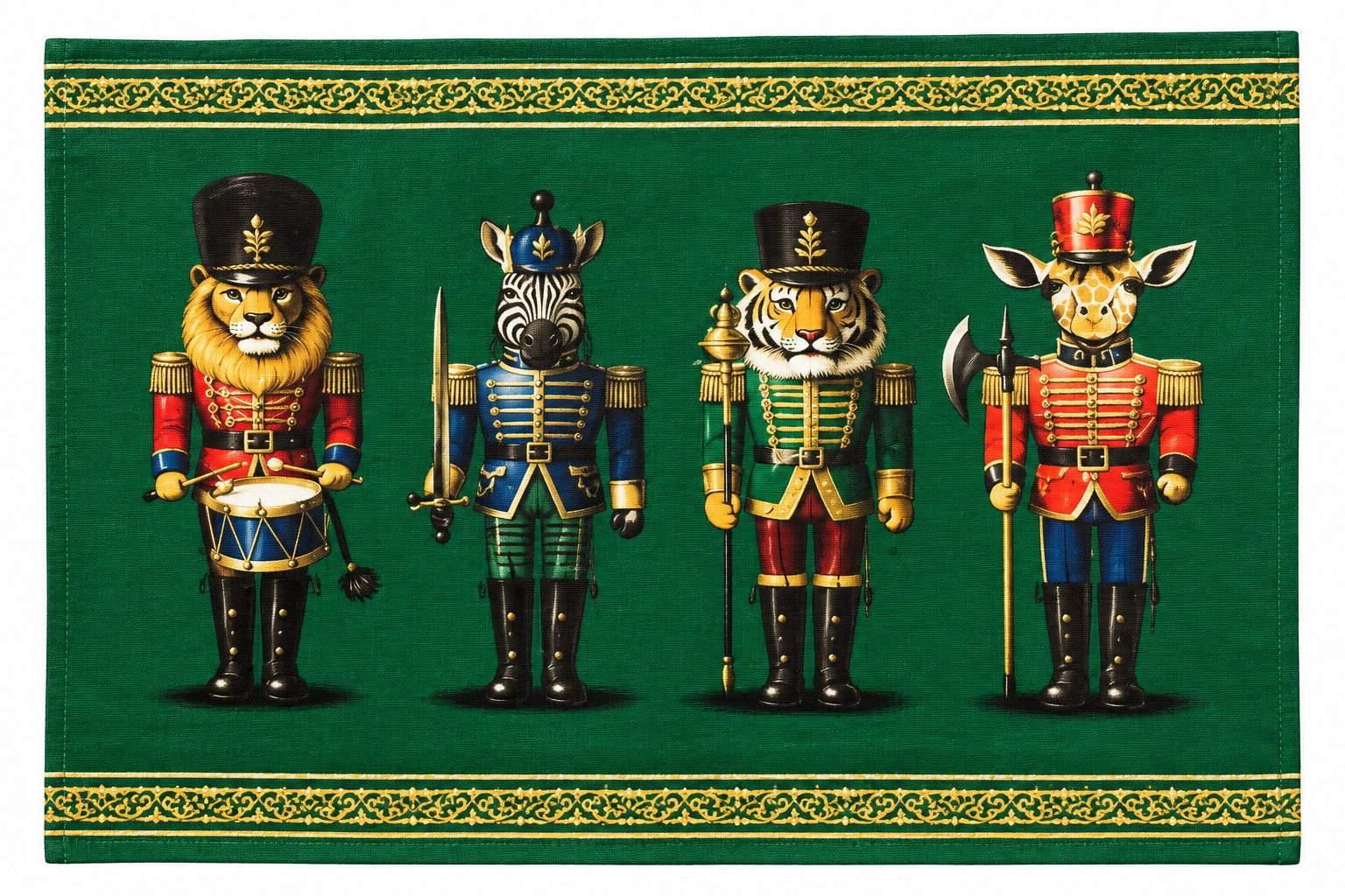Set de 16 Servilletas “Cascanueces Safari Real” – Galerías el Triunfo