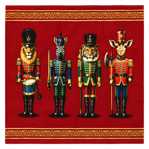 Set de 16 Servilletas “Cascanueces Safari Real” – Galerías el Triunfo