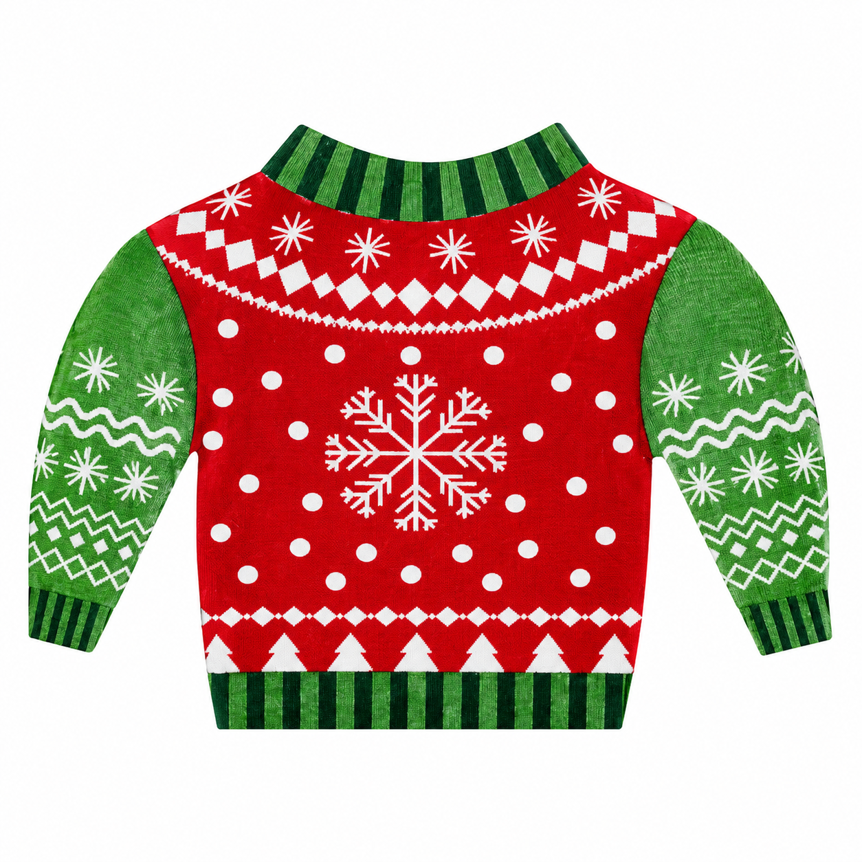 Set de 12 Servilletas “Suéter Navideño con Copo de Nieve” – Galerías el Triunfo