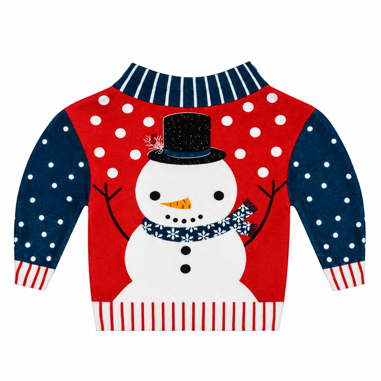 Set de 12 Servilletas “Suéter Muñeco de Nieve con Sombrero” – Galerías el Triunfo