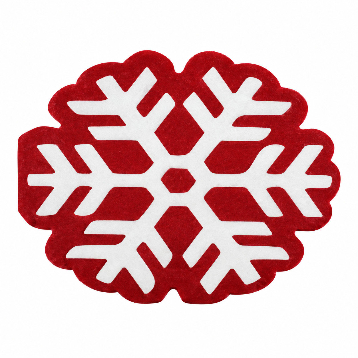 Set de 12 Servilletas “Copo de Nieve Rojo” – Galerías el Triunfo