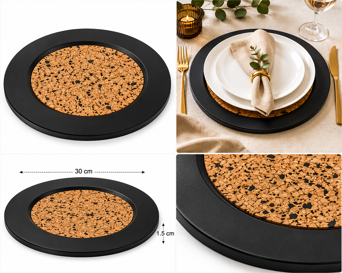 Bajo Plato 'Terrazo Corcho Industrial' - Galerías el Triunfo