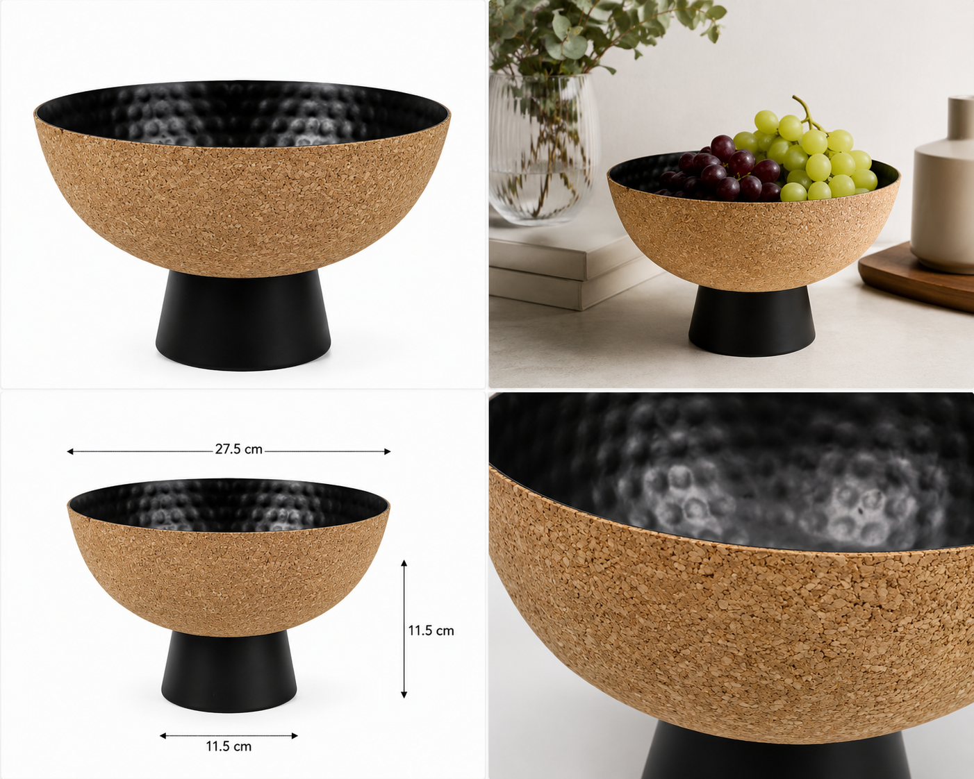Frutero con Pedestal 'Corcho Industrial' - Galerías el Triunfo