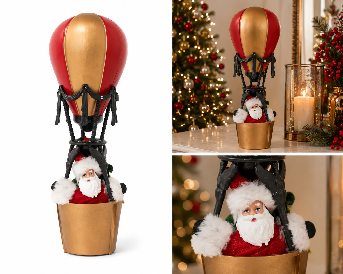 Globo Aerostático Navideño con Santa Claus - Galerías el Triunfo