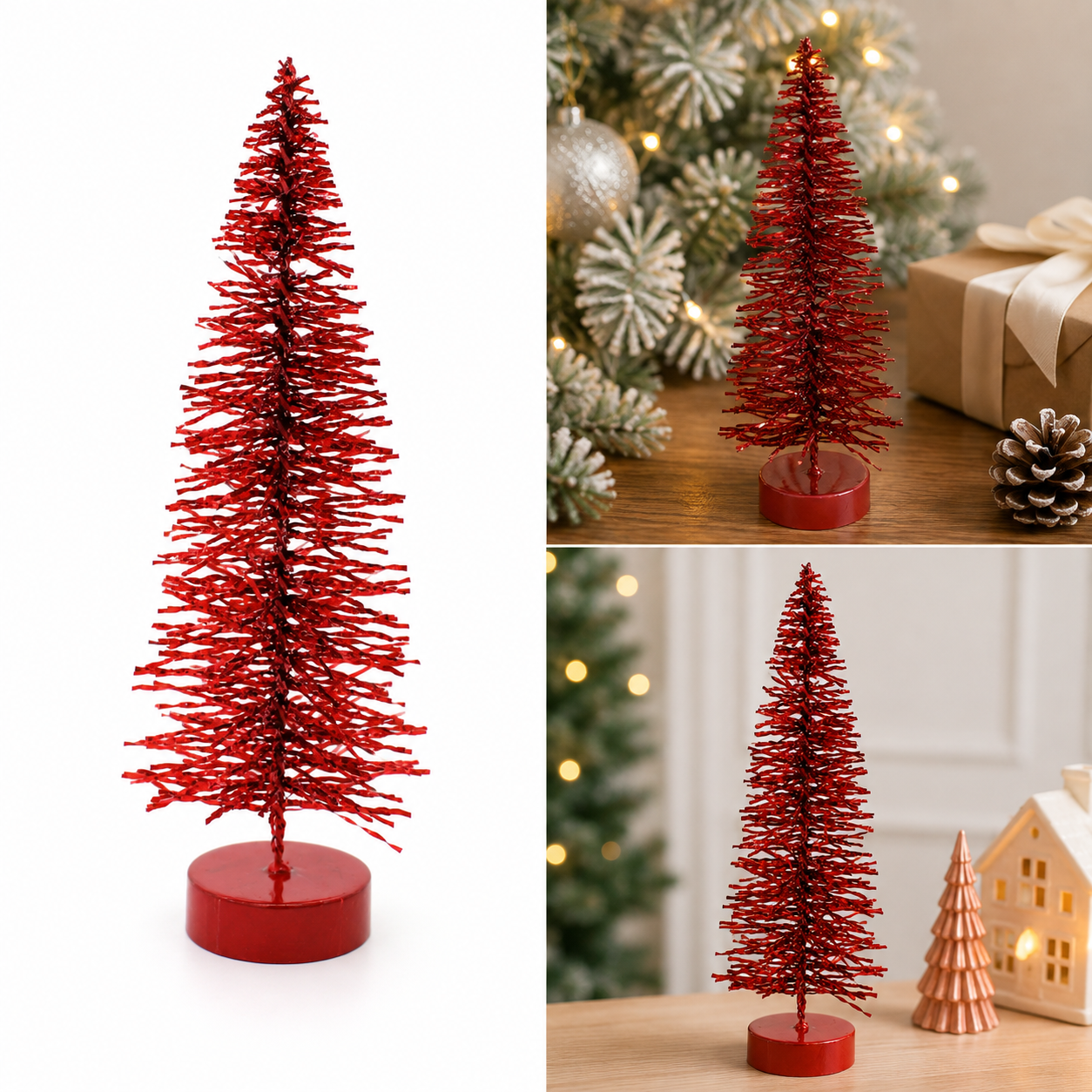 Mini Árbol Escobillón Rojo - Galerías el Triunfo