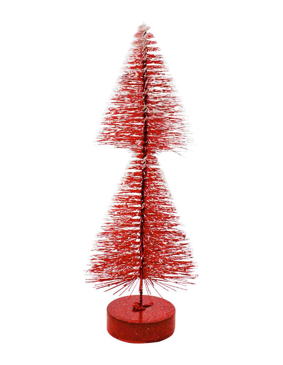 Mini Árbol Escobillón Escalonado Rojo - Galerías el Triunfo
