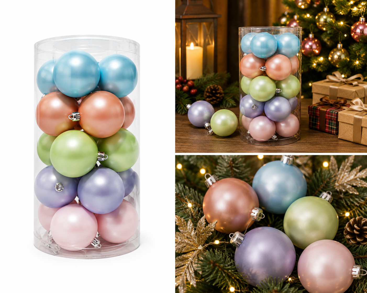 Set de 20 Esferas Pastel - Galerías el Triunfo