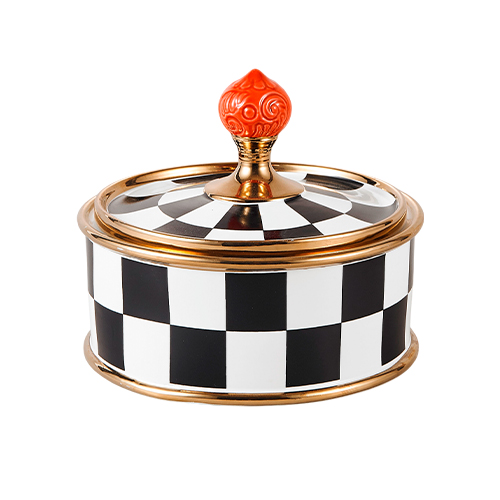 Alhajero de Porcelana "Ajedrez" - Galerías el Triunfo