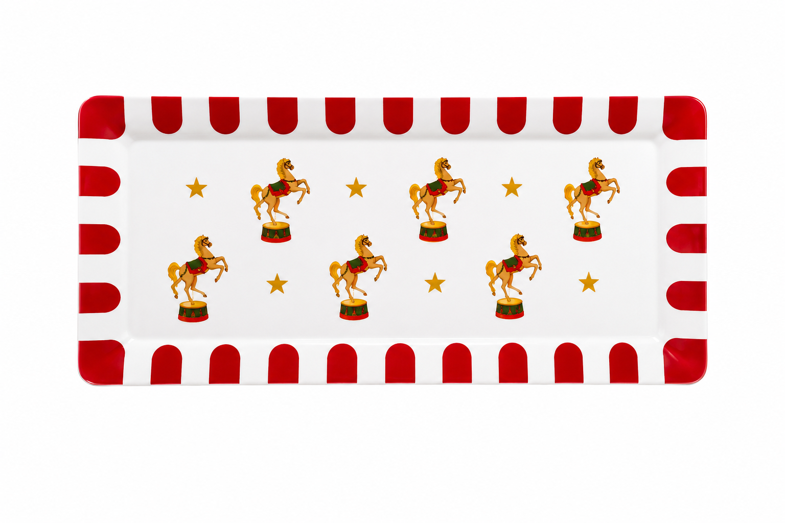 Plato para Bocadillos Caballos Clásicos - Galerías el Triunfo