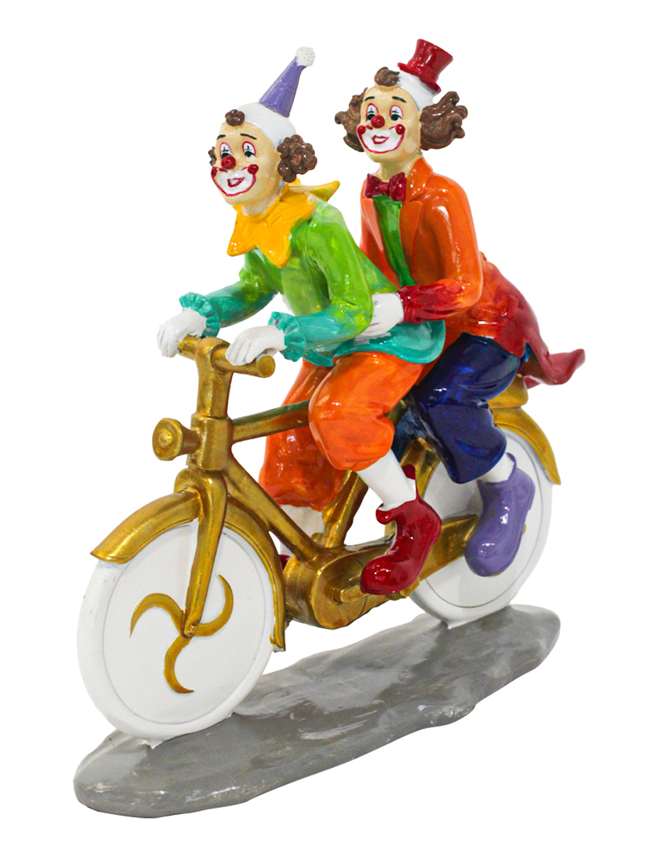 Payasos en Bicicleta Tándem - Galerías el Triunfo