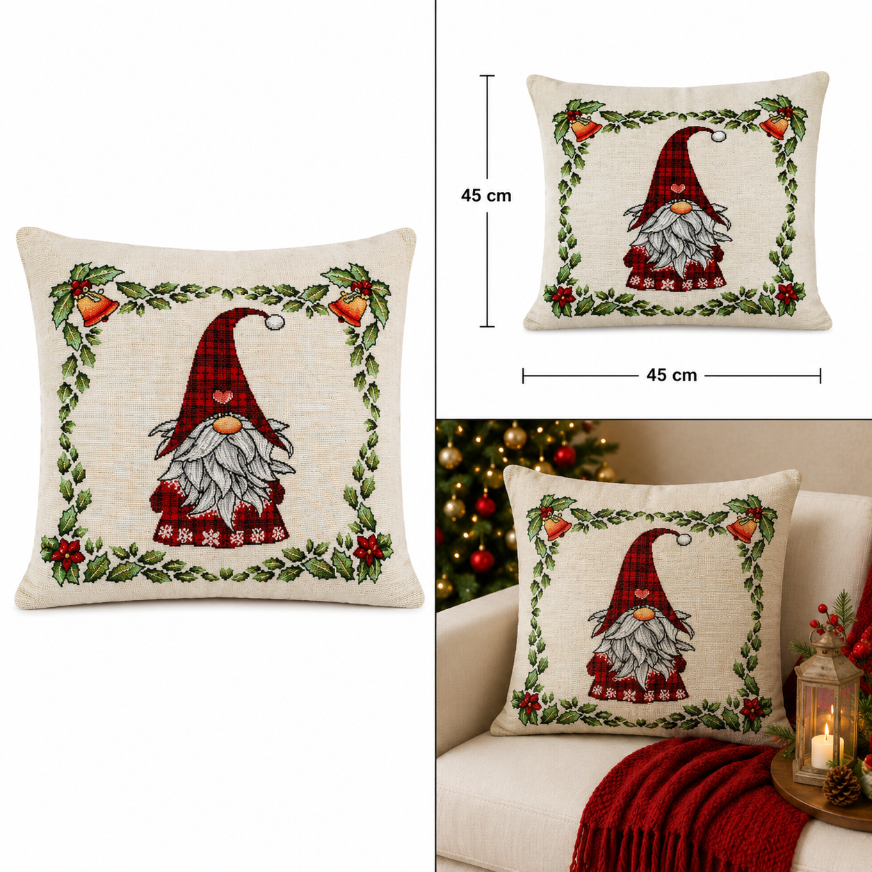 Funda para Cojín Gnomo Navideño – Galerías el Triunfo