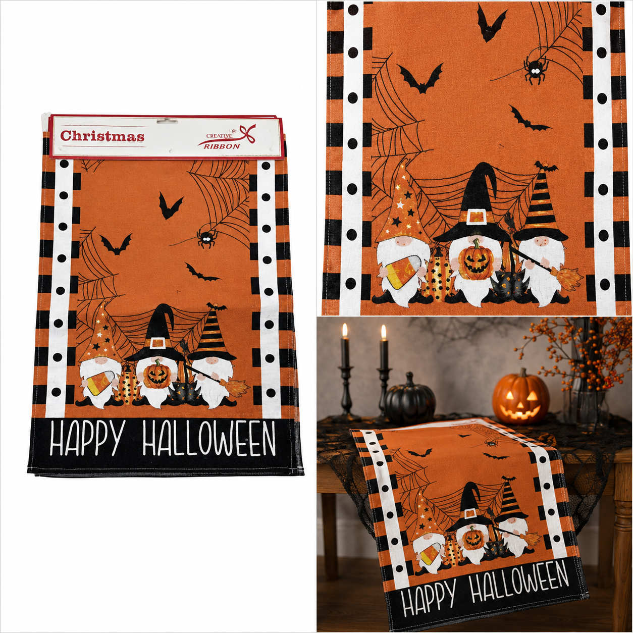 Camino de Mesa Gnomos de Halloween – Galerías el Triunfo
