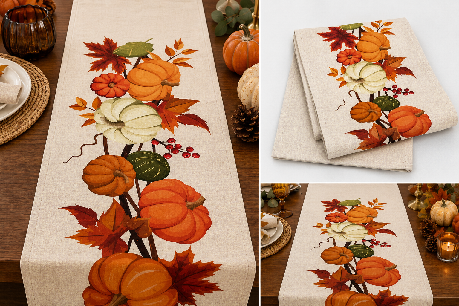 Camino de Mesa Cosecha de Otoño - Galerías el Triunfo