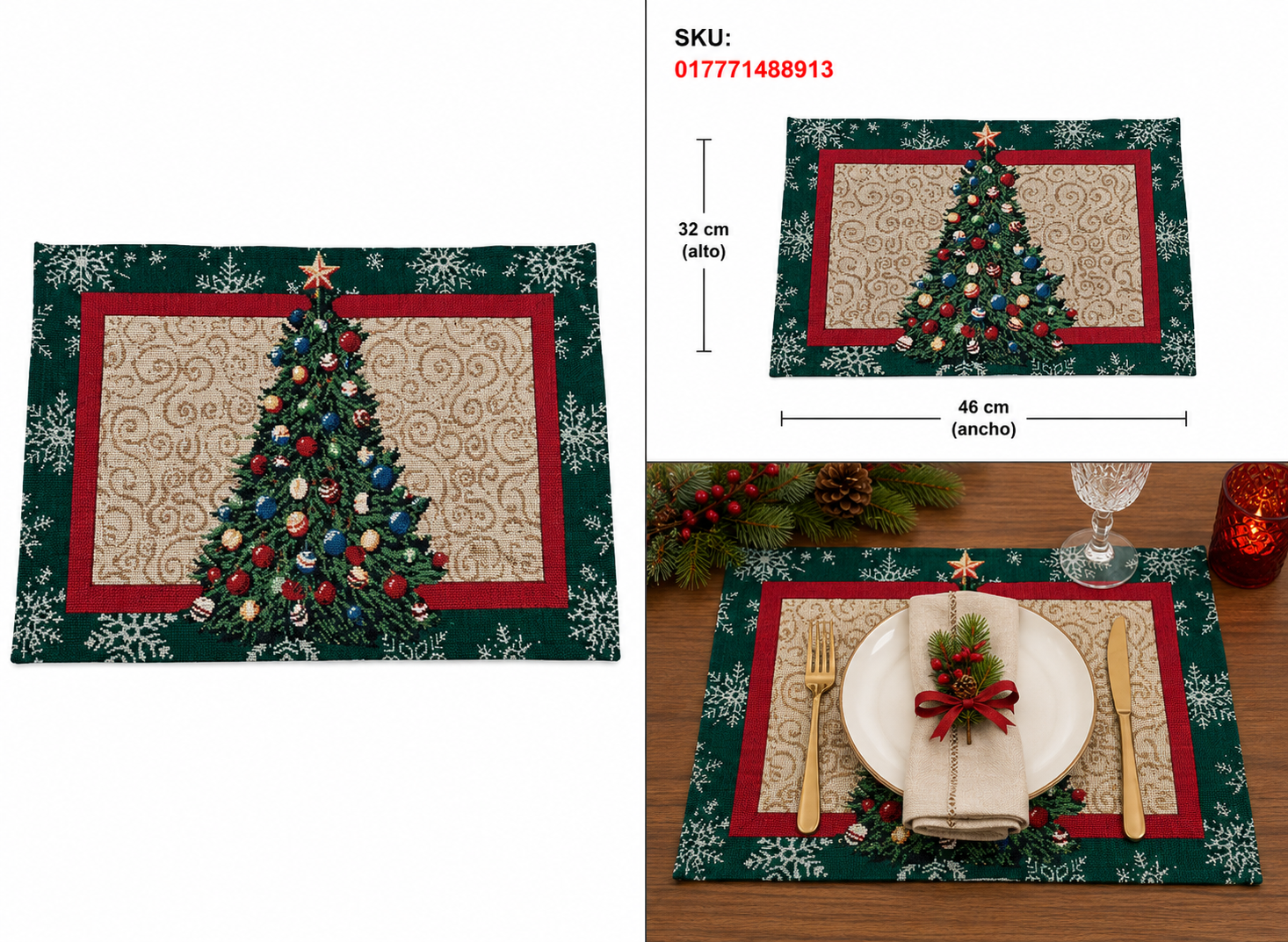 Mantel con Árbol de Navidad – Galerías el Triunfo