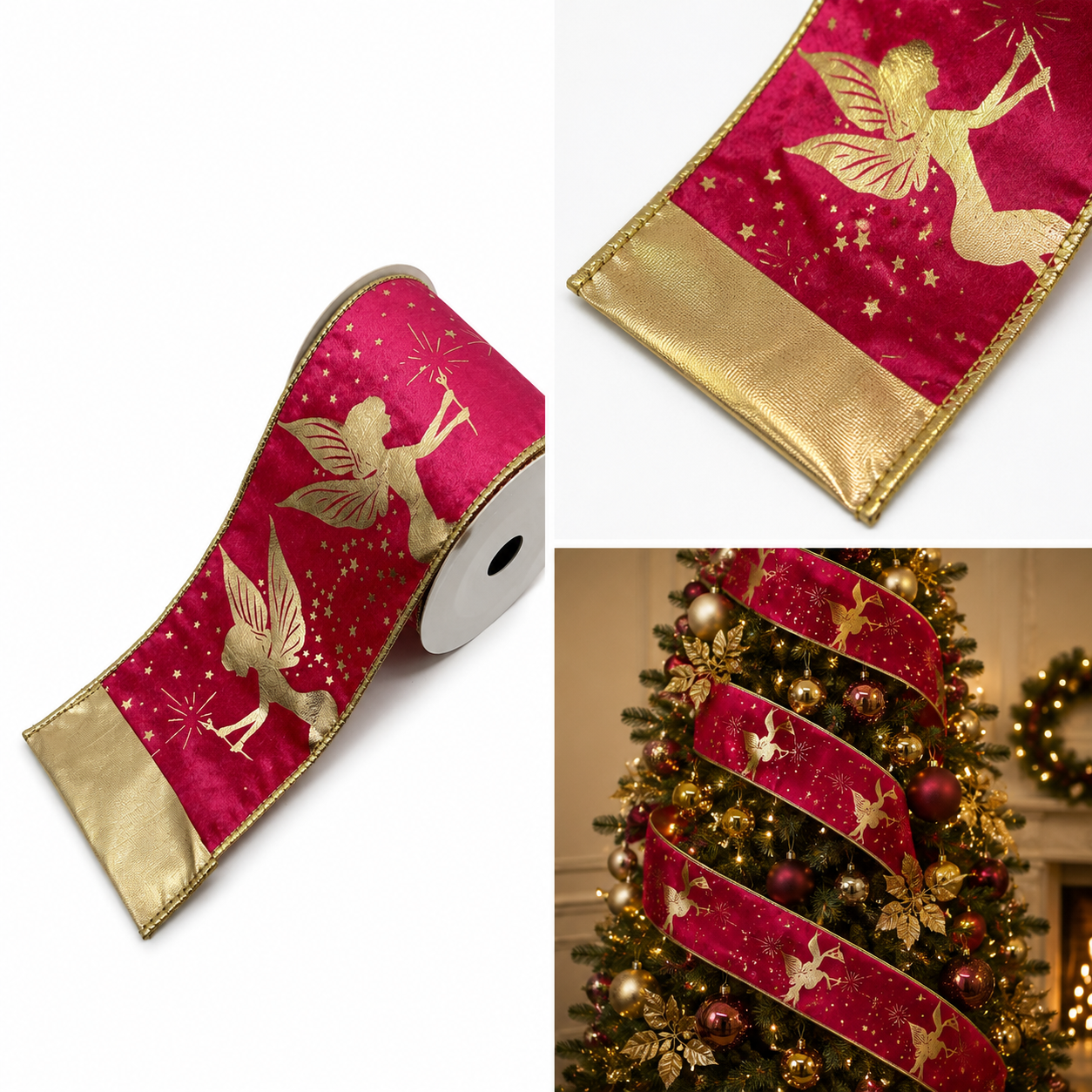 Listón Navideño "Hada Dorada" - Galerías el Triunfo