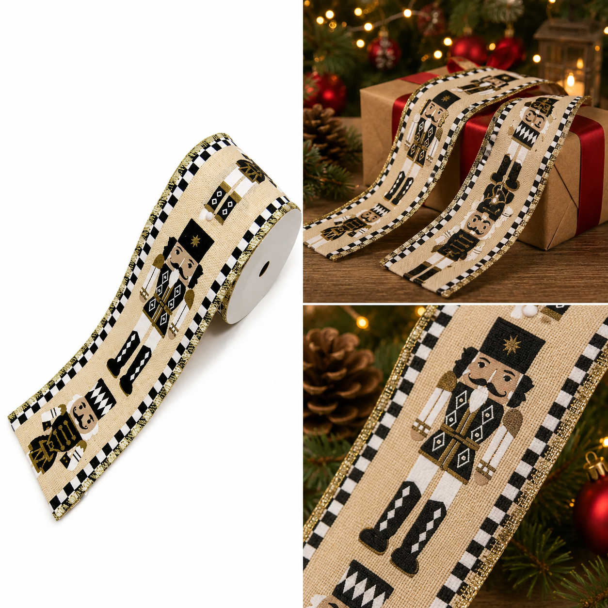 Listón Navideño Cascanueces de Gala - Galerías el Triunfo