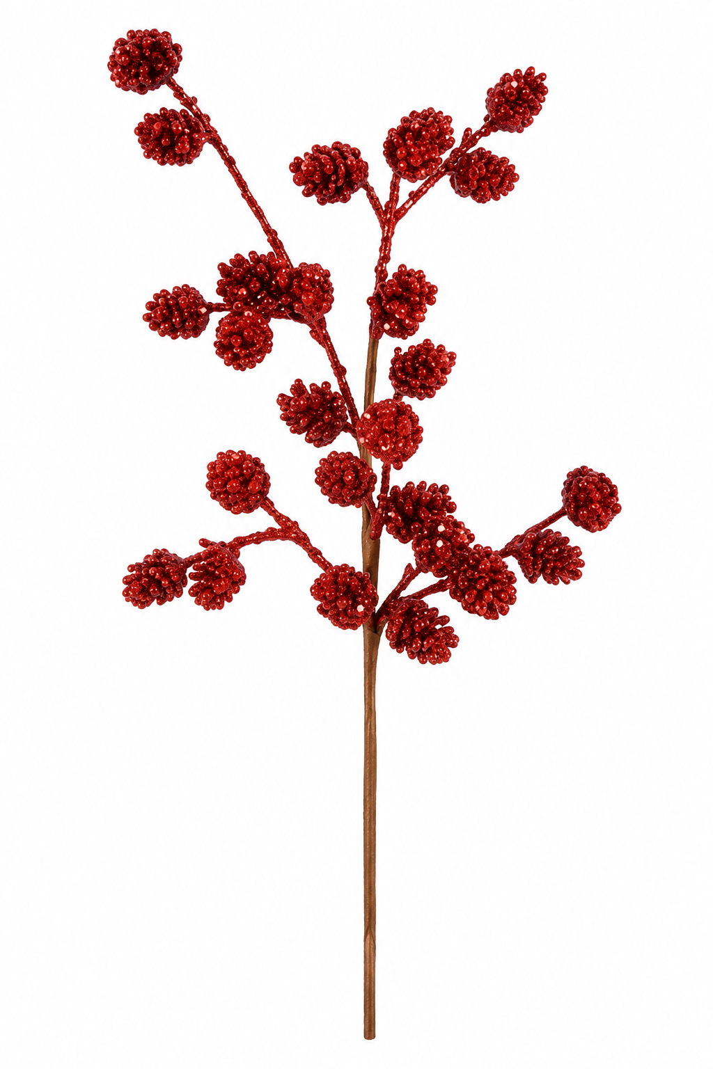 Vara de Piñas Diamantadas Rojas – Galerías el Triunfo