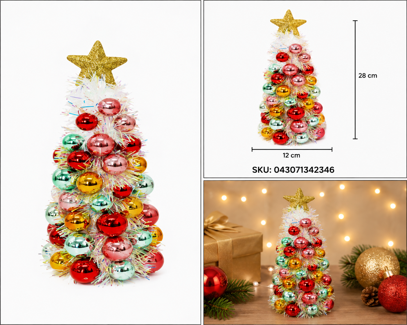 Mini Pino Navideño Tornasol Multicolor – Galerías el Triunfo