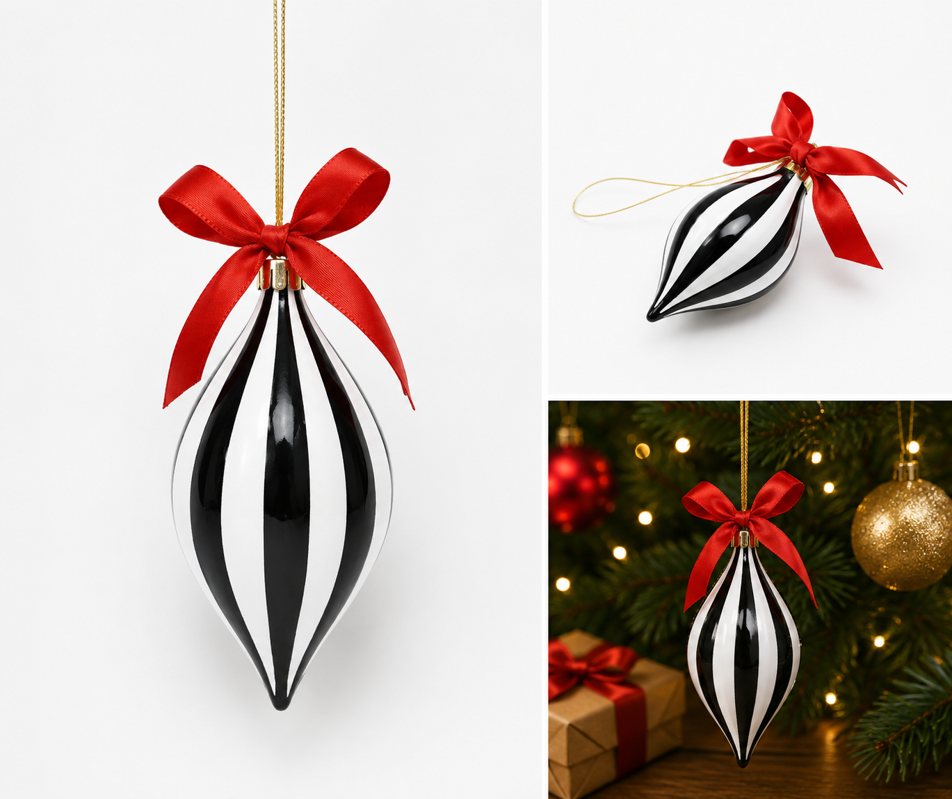 Colgante Navideño Gota con Espiral - Galerías el Triunfo