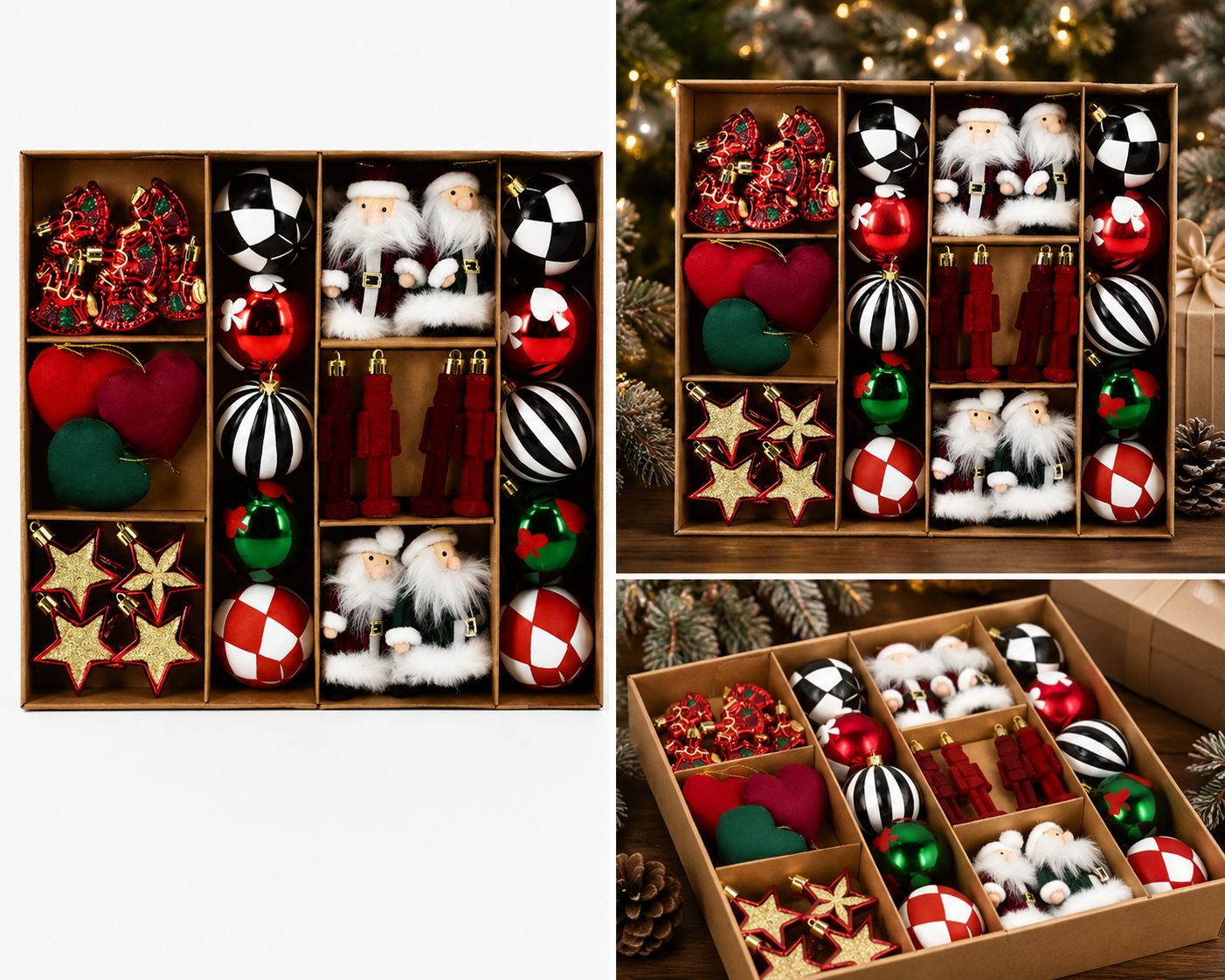 Set de 35 Adornos para Árbol de Navidad - Galerías el Triunfo
