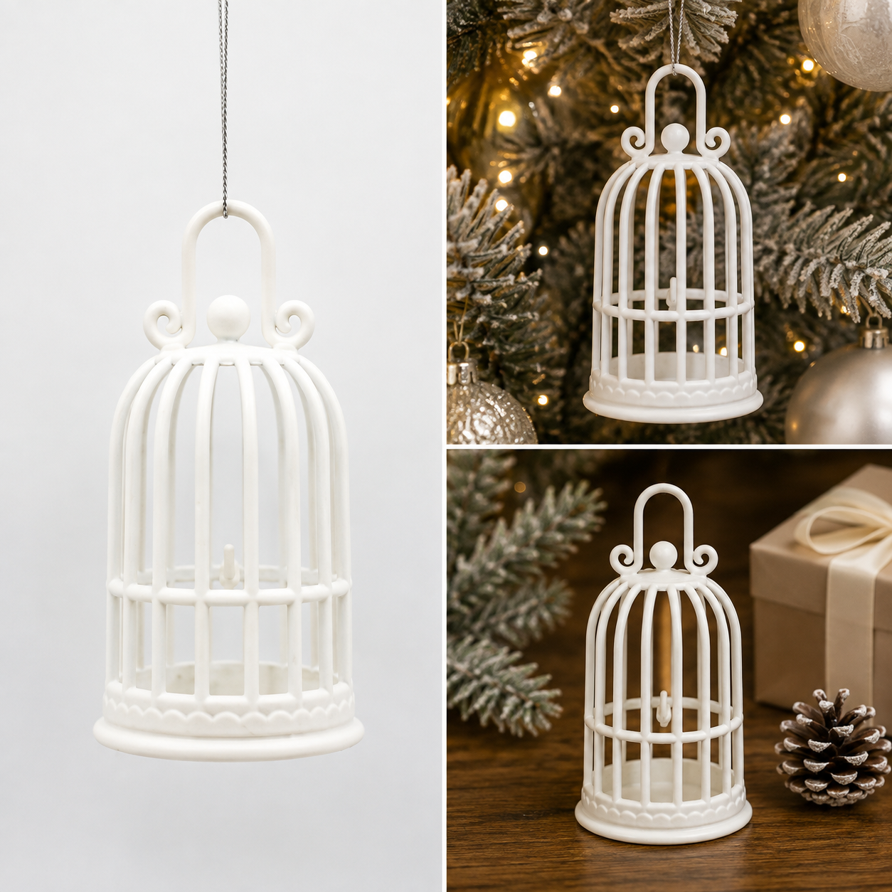 Colgante Navideño Farol Blanco - Galerías el Triunfo
