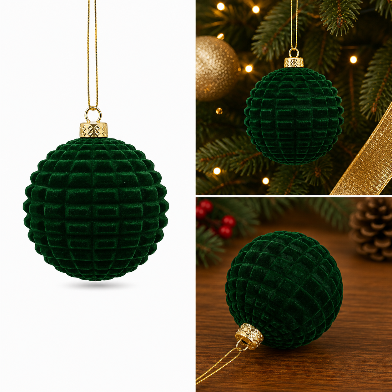 Esfera Cono de Pino Verde Esmeralda - Galerías el Triunfo