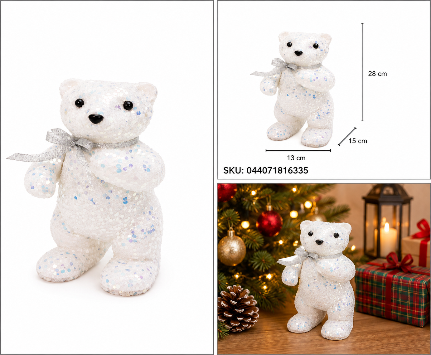 Oso Polar Blanco Escarchado Iridiscente – Galerías el Triunfo