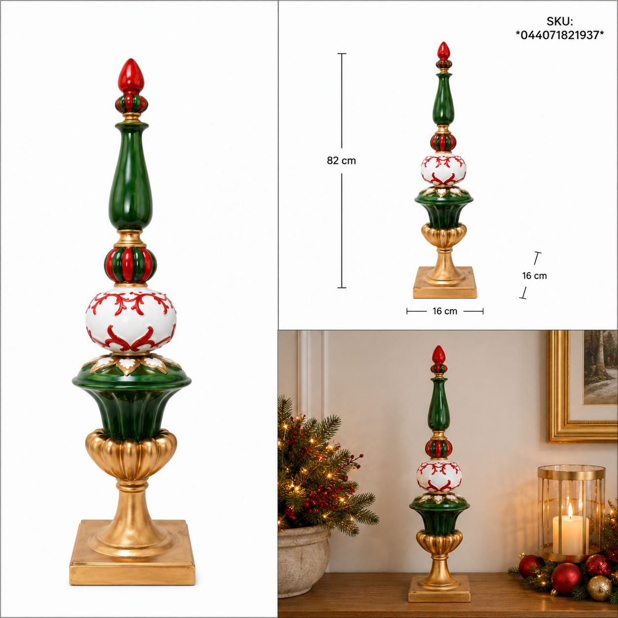 Torre Navideña Esferas Esmeralda– Galerías el Triunfo