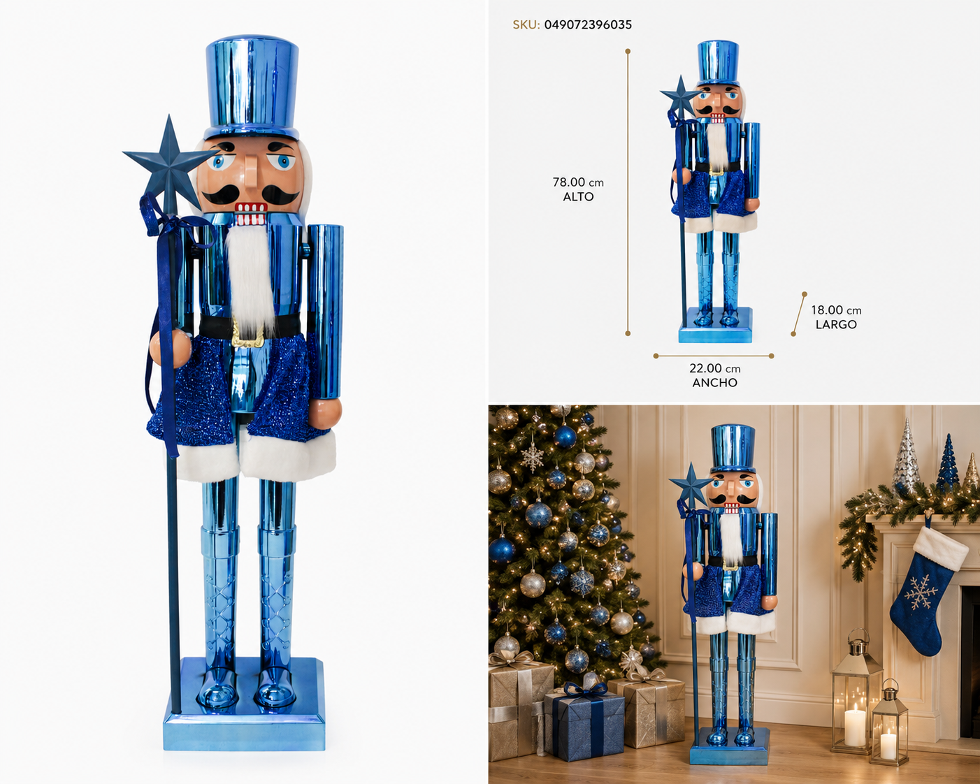 Cascanueces Soldado Azul Rey - Galerías el Triunfo