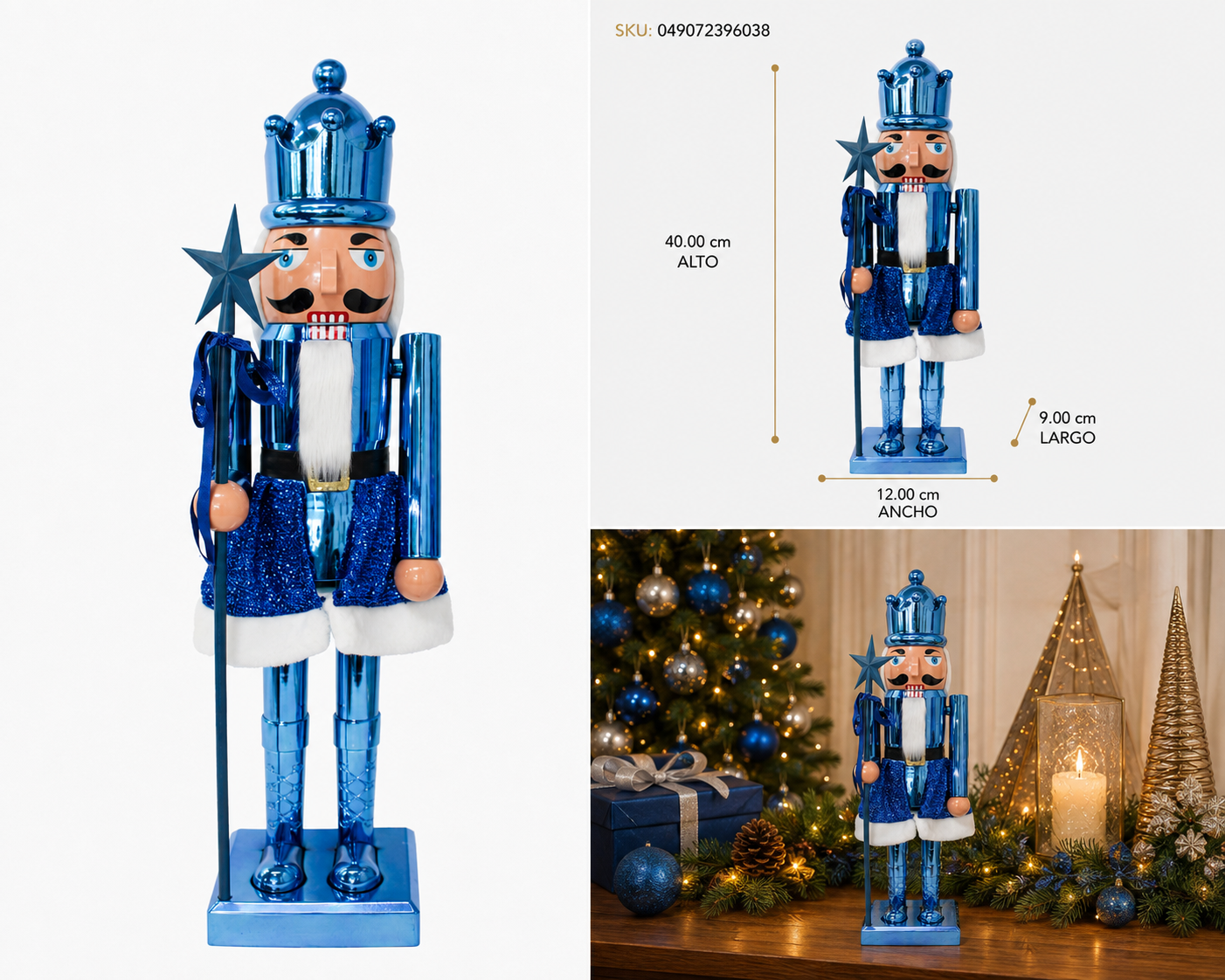 Cascanueces Rey Azul Rey - Galerías el Triunfo