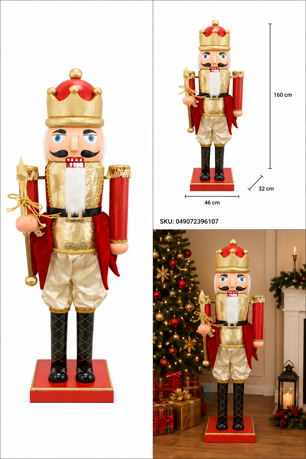Cascanueces Musical Animado y Traje Dorado – Galerías el Triunfo