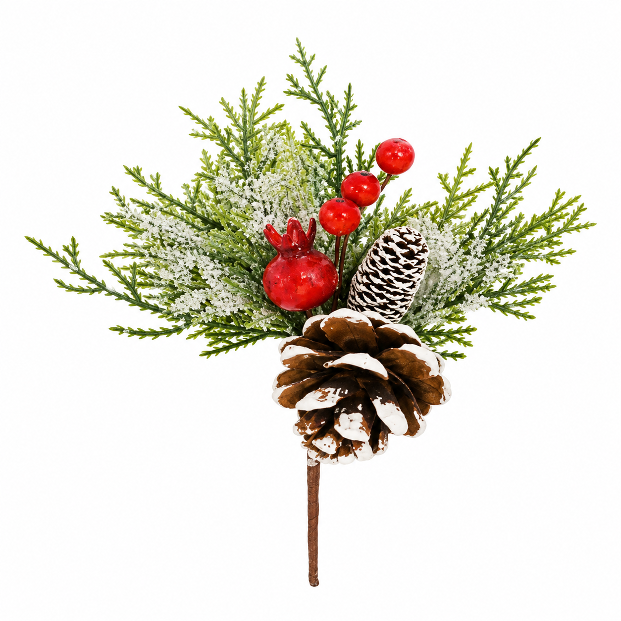Pick Navideño de Pino con Piña y Bayas Rojas – Galerías el Triunfo