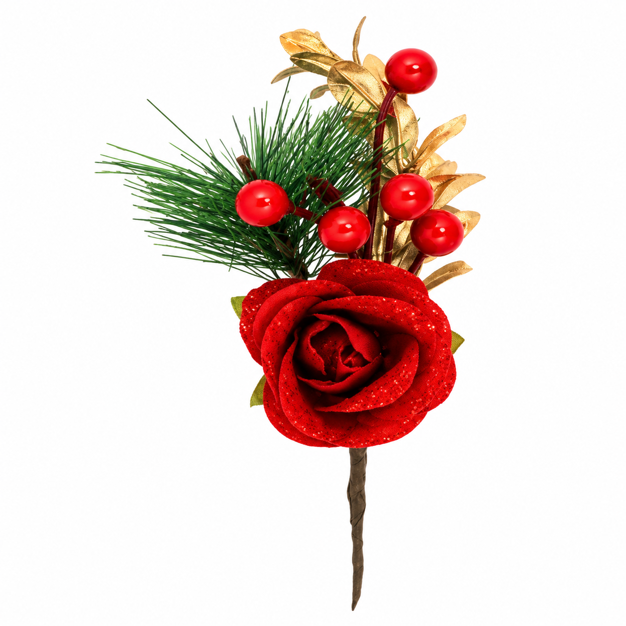 Pick de Rosa Roja con Bayas – Galerías el Triunfo