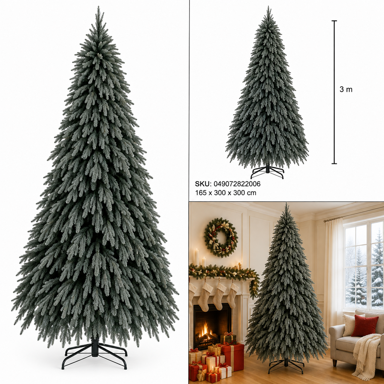 Árbol de Navidad Nórdico de Follaje Colgante – Galerías el Triunfo