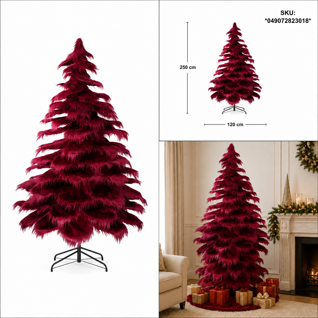 Árbol de Navidad “Borgoña Imperial” – Galerías el Triunfo