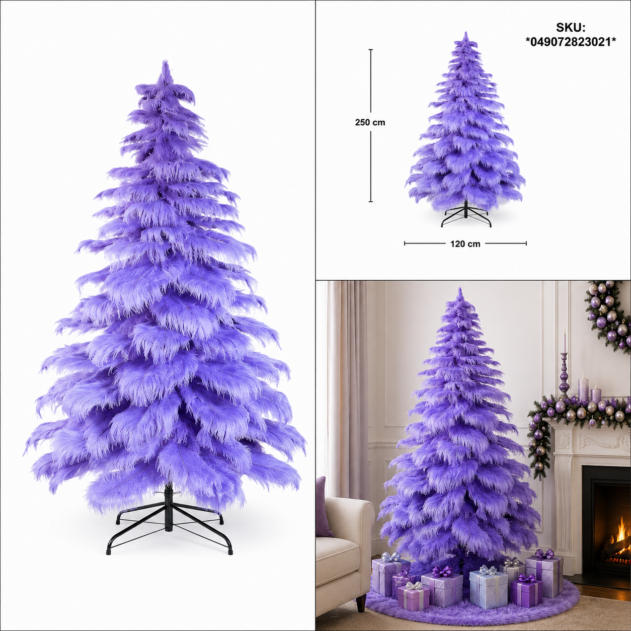 Árbol de Navidad “Lavanda Real” – Galerías el Triunfo