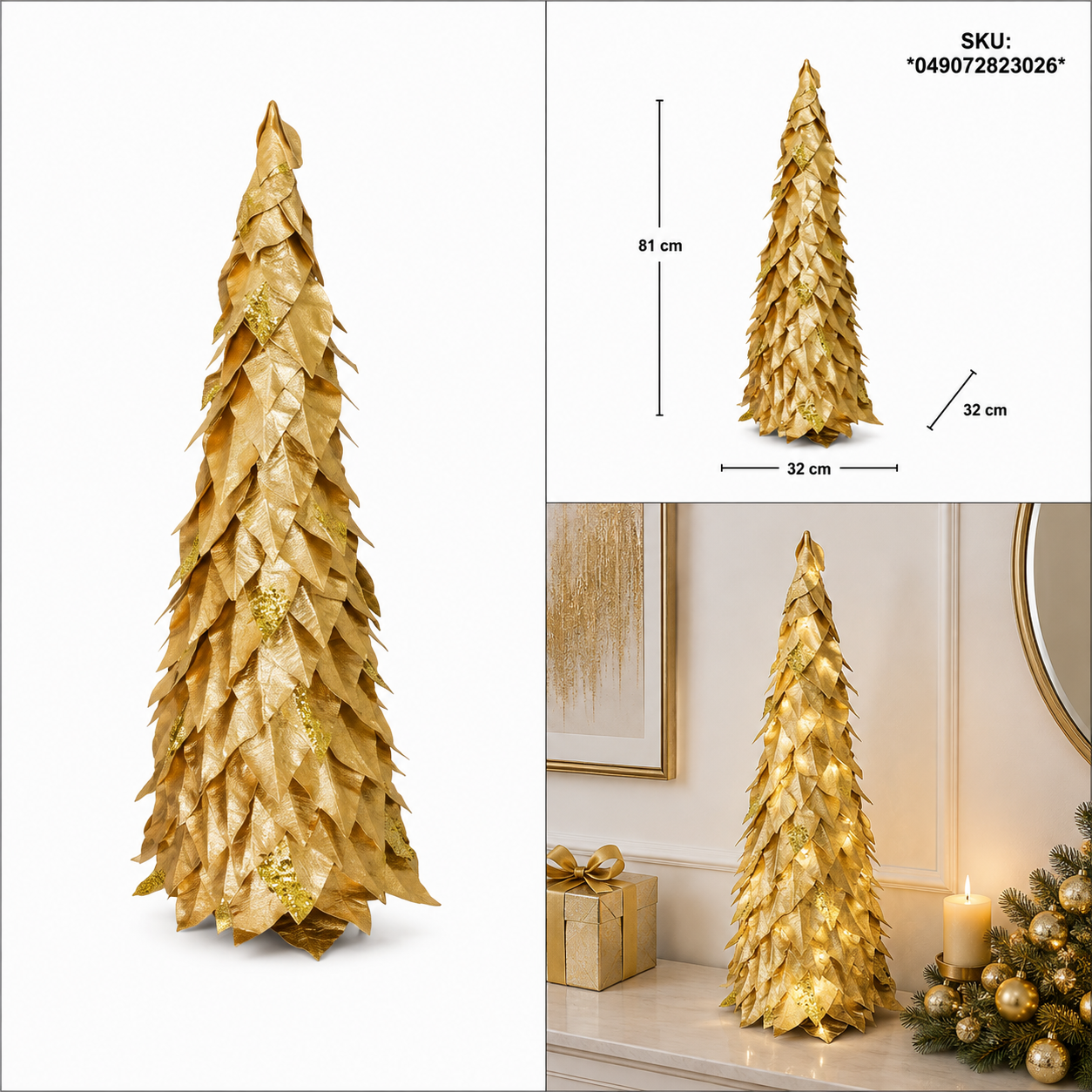 Árbol de Navidad “Escamas de Oro” – Galerías el Triunfo