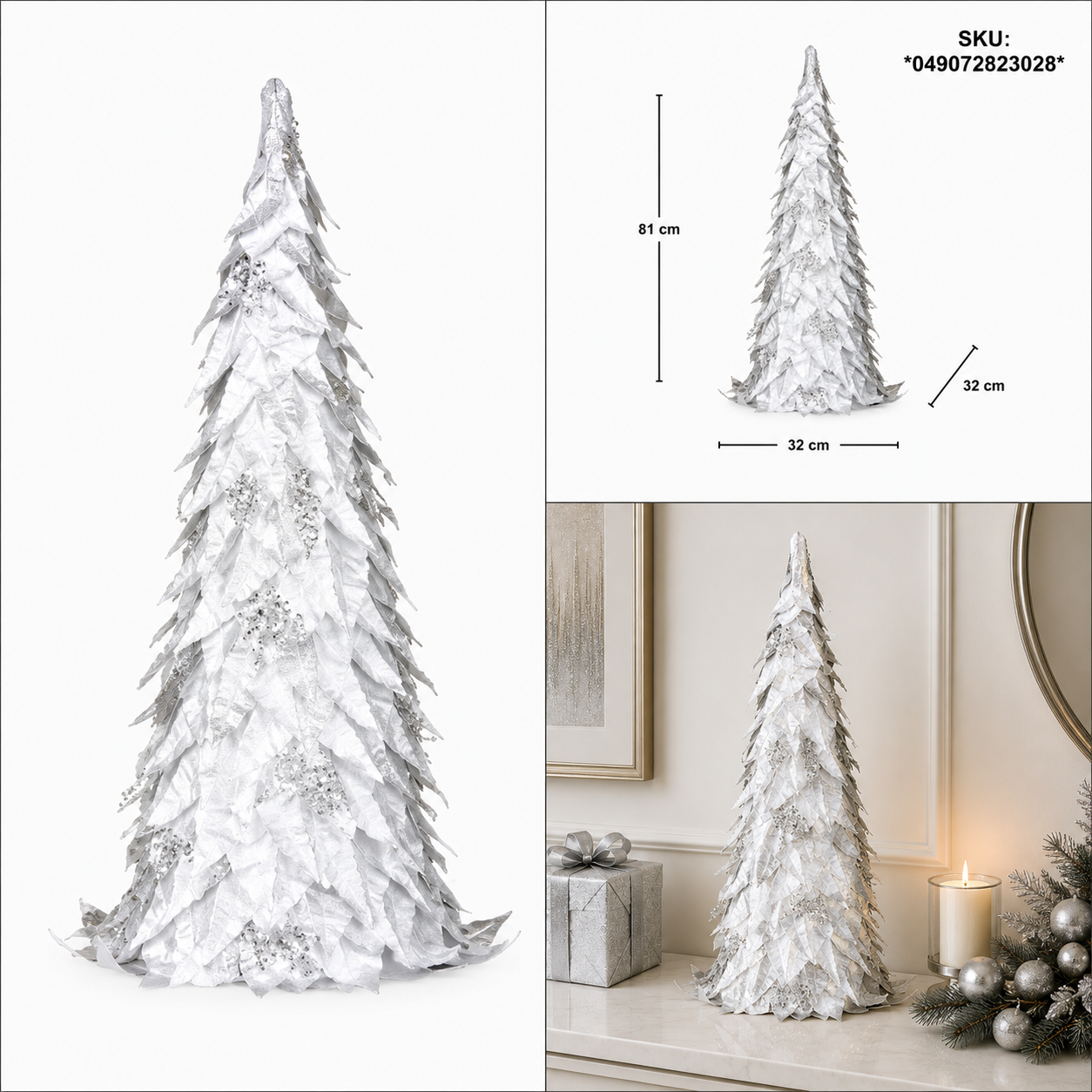 Árbol de Navidad “Escamas de Plata” – Galerías el Triunfo