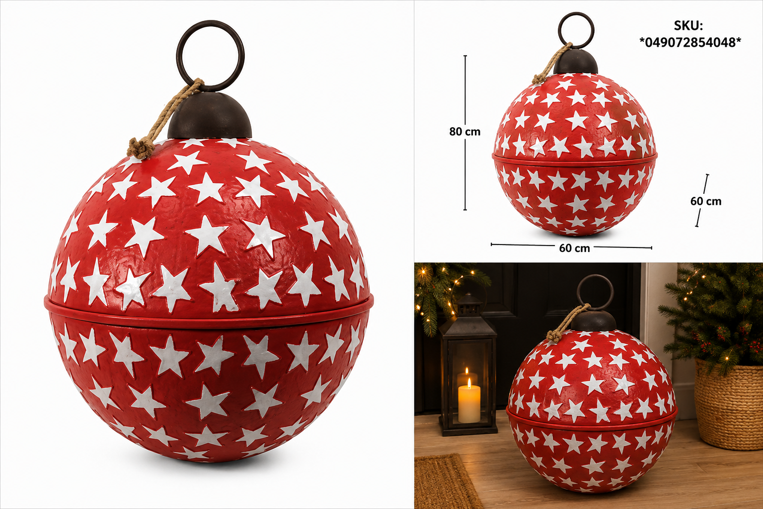 Cascabel Rojo con Estrellas Blancas – Galerías el Triunfo