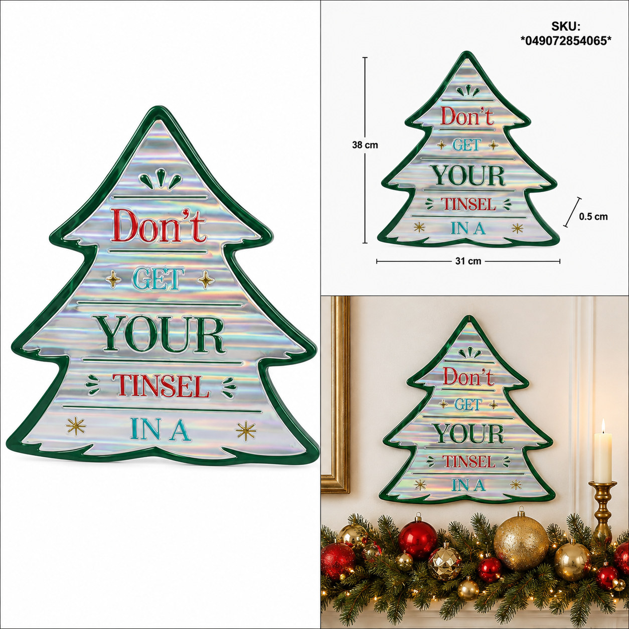 Árbol Navideño Metálico Iridiscente – Galerías el Triunfo