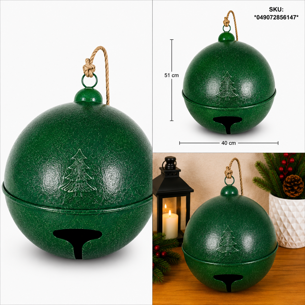 Cascabel Verde Diamantado Árbol Grabado – Galerías el Triunfo