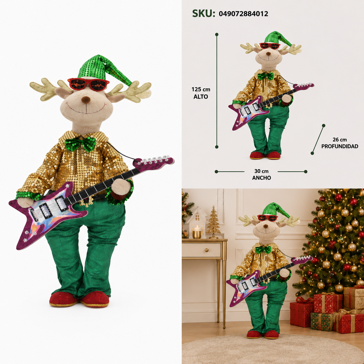 Reno Navideño Guitarrista Glam Rock - Galerías el Triunfo
