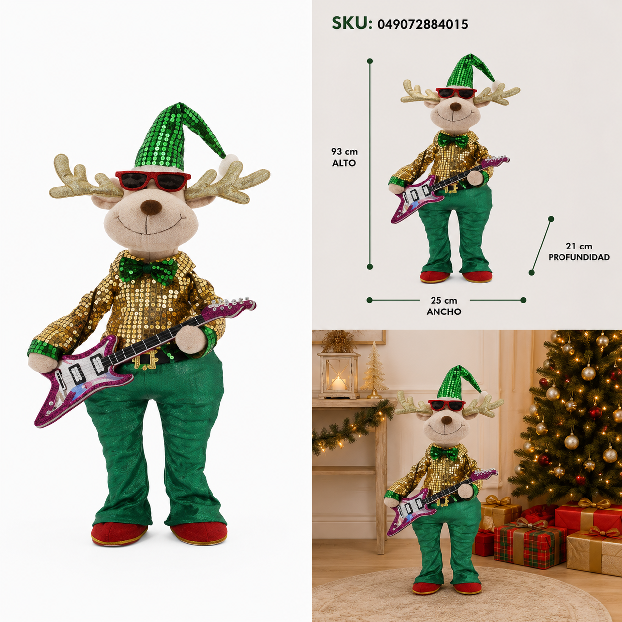 Reno Navideño Guitarrista Glam Rock - Galerías el Triunfo
