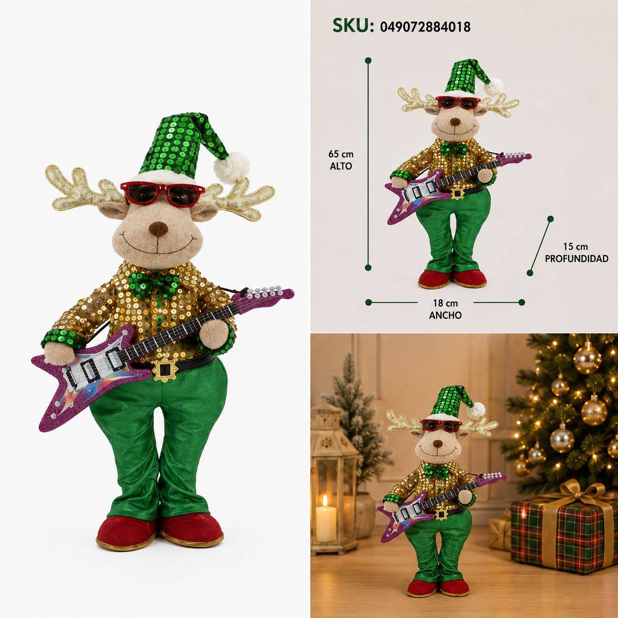 Reno Navideño Guitarrista Glam Rock - Galerías el Triunfo