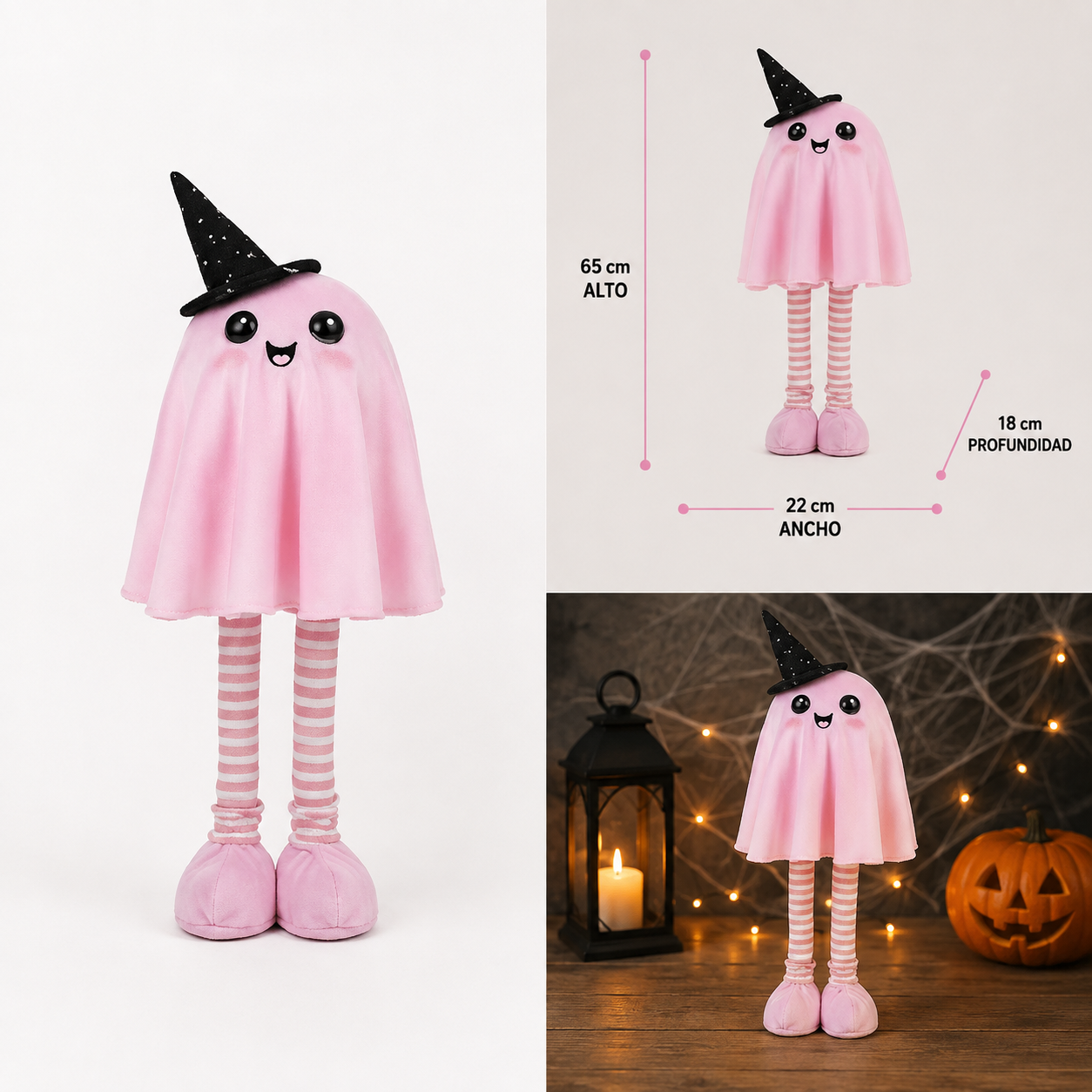 Fantasma Brujita Rosa con Patas Colgantes - Galerías el Triunfo