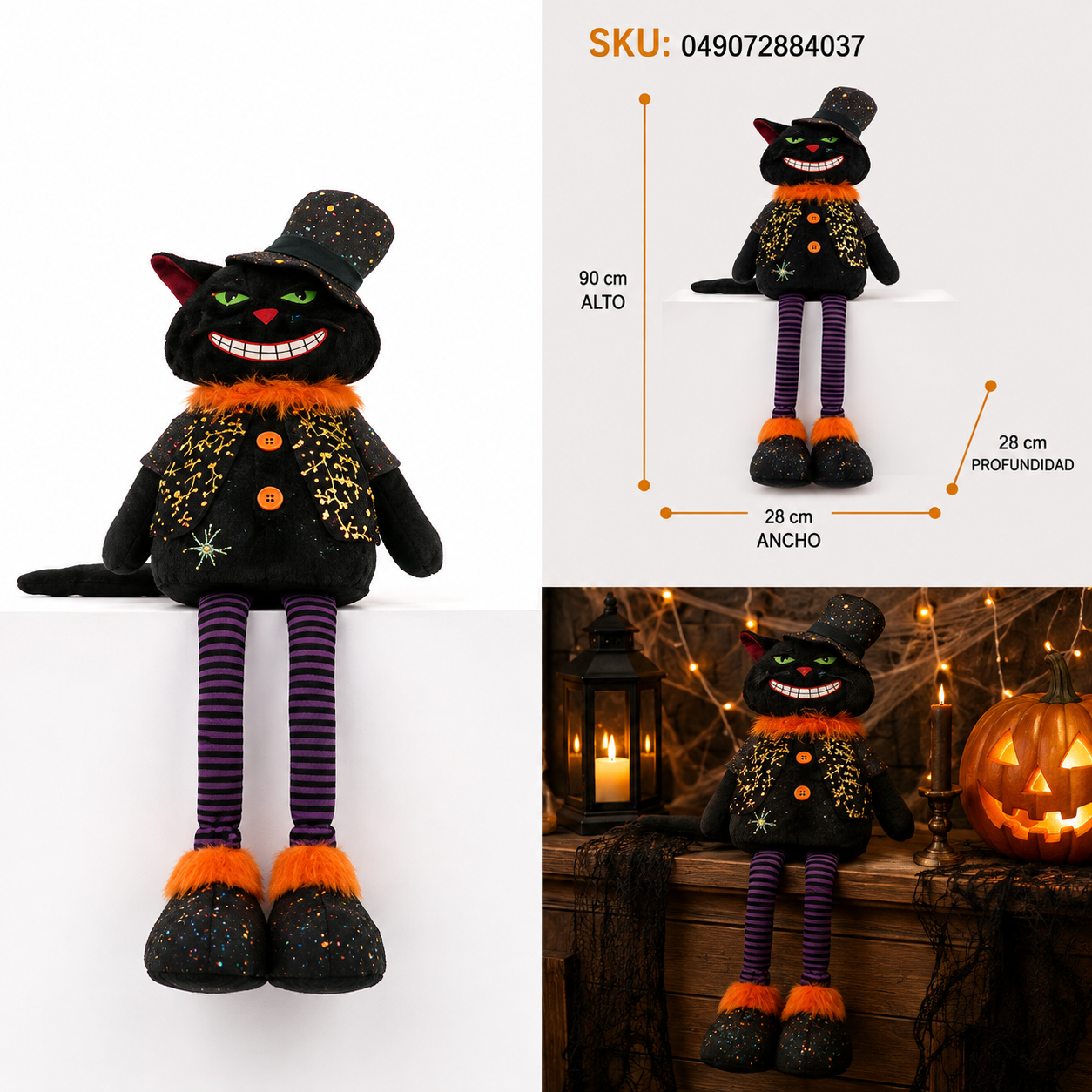 Gato Brujo Negro Halloween - Galerías el Triunfo
