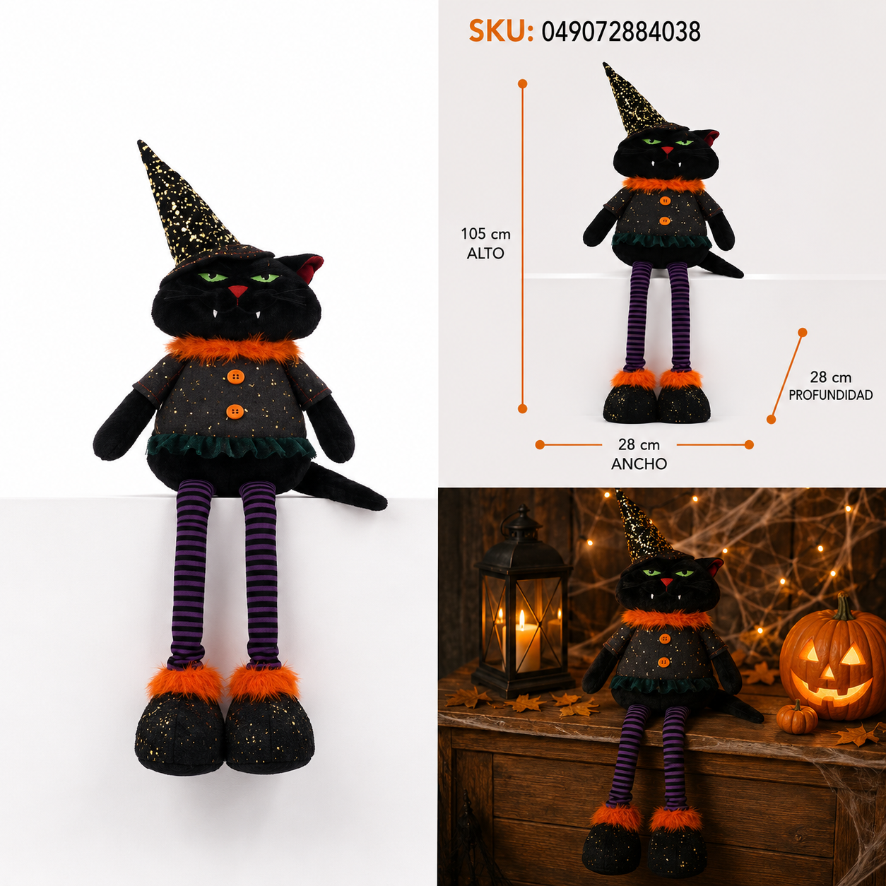 Gato Brujo Negro Halloween - Galerías el Triunfo